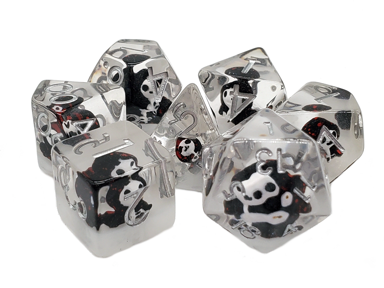 Old School Dice: Infused - Ghost Black